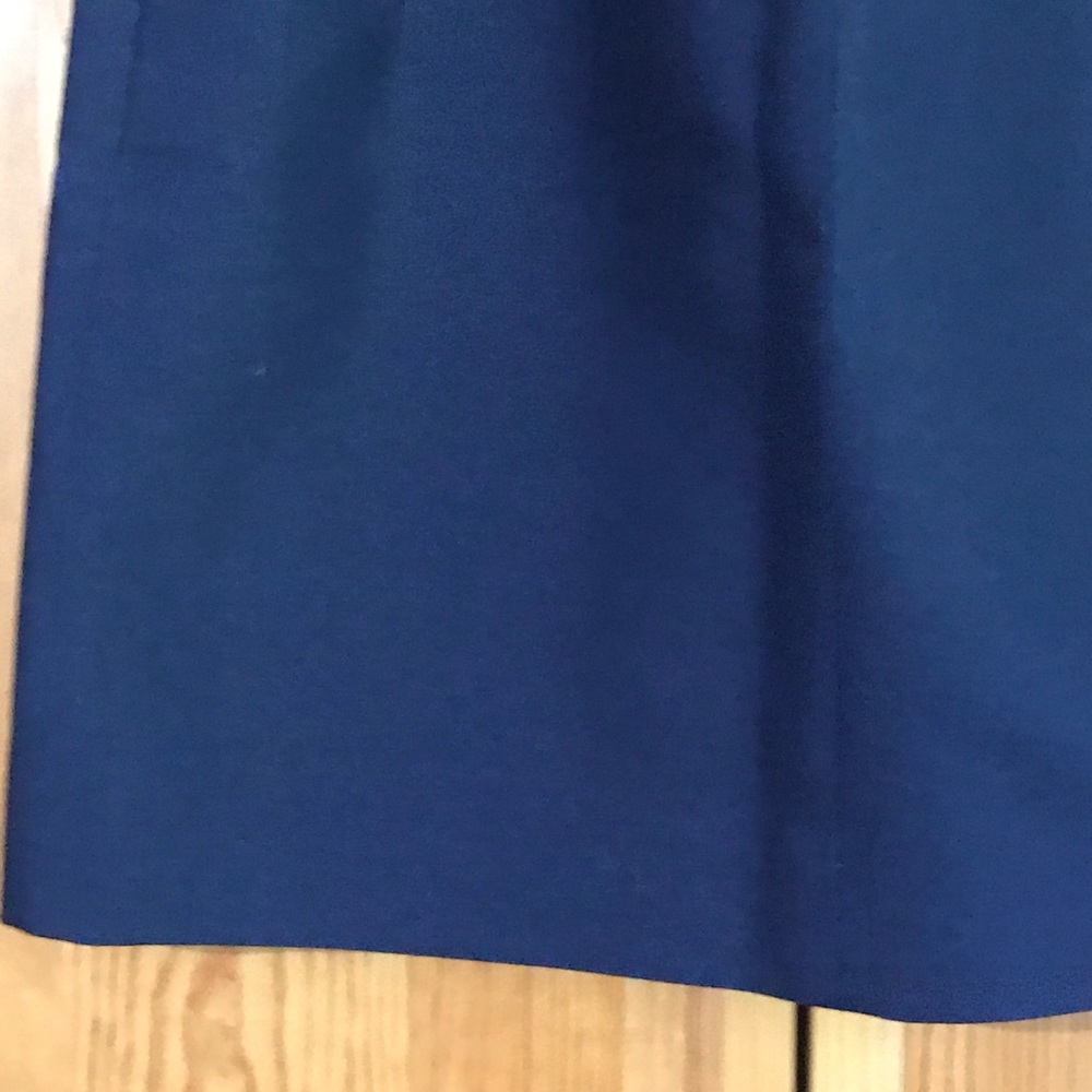 J. Crew Wool & Silk Navy Blue Pencil Skirt Sz 2 - Picture 5 of 6